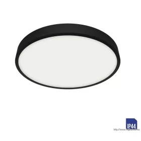   LUXERA 49043/27020 LENYS LED lámpatest 12W/1020lm 4000K Ø14cm IP44 fekete