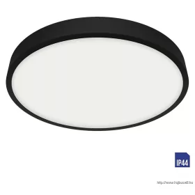   LUXERA 49045/27022 LENYS LED lámpatest 24W/2040lm 4000K Ø24cm IP44 fekete