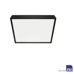   LUXERA 49046/27023 LENYS LED lámpatest 6W/510lm 4000K 9x9cm IP44 fekete