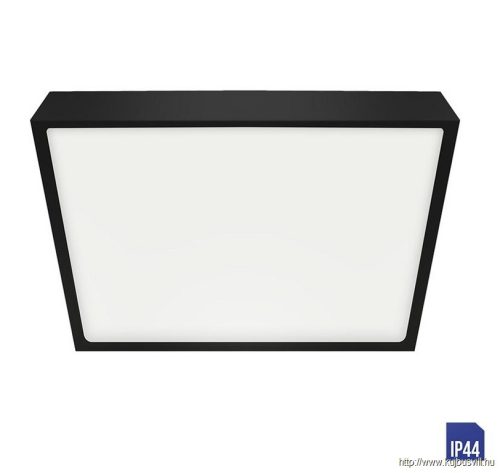 LUXERA 49048/27025 LENYS LED lámpatest 18W/1530lm 4000K 19x19cm IP44 fekete