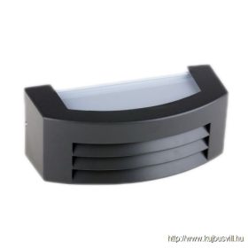   LUXERA 61023 TERST kültéri falikar E27/60W IP44 sötét szürke/opál