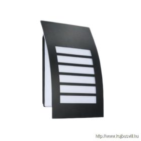   LUXERA 61036 PRISMA kültéri falikar 2xE27/11W sötét szürke/opal IP44