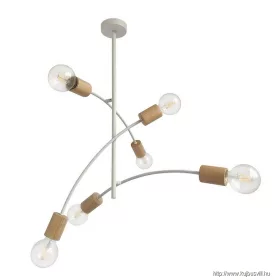   LUXERA 61216 VEDMA mennyezet lámpa/6 E27/G80/40W Ø62,5cm ↕55cm