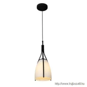   LUXERA 61303 ZORZO függeszték/1 E27/60W Ø17,5cm ↕85cm matt fekete/fehér