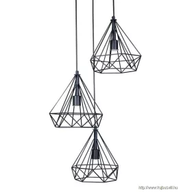 LUXERA 61455 RIANO függeszték/3 E27/60W Ø30cm ↕80cm