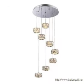   LUXERA 62415 KNOX LED függeszték/8 40W/3200lm 3000K Ø38cm ↕155cm