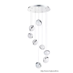   LUXERA 62433 MALCOLM LED függeszték/8 64W/4800lm 4000K Ø50cm ↕110cm