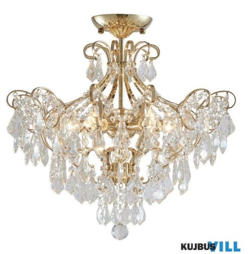 LUXERA 62439 GRANADA mennyezet lámpa 6xE14/40W arany Ø60cm