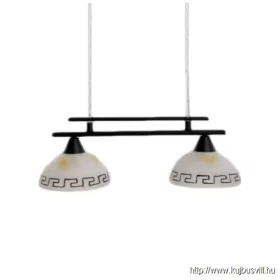 LUXERA 642 POMPEZ függeszték/2 E27/60W ↔49cm