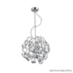   LUXERA 64348 RIBBON függeszték 5xG9/33W Ø42cm matt alu/króm