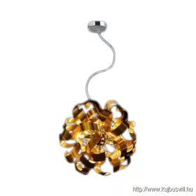   LUXERA 64349 RIBBON függeszték 5xG9/33W Ø42cm matt arany/króm