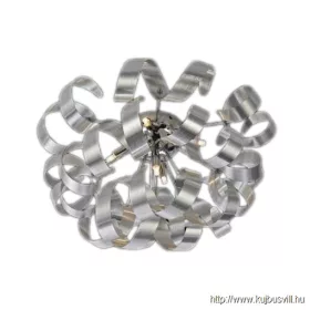   LUXERA 64360 RIBBON mennyezet lámpa 5xG9/33W Ø60cm matt alu/króm