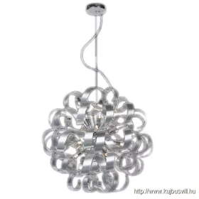   LUXERA 64361 RIBBON függeszték 12xG9/33W Ø60cm matt alu/króm