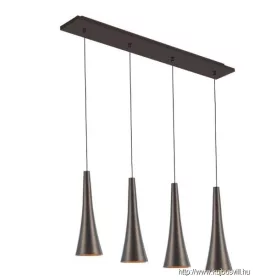   LUXERA 64411 MADERA LED függeszték/4 20W/878lm 3000K ↕120cm ↔69cm kávé