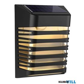   LUXERA 65280 RUFF SOLAR falikar 0,3W/20lm 2800-3200K dual mode IP44 fekete