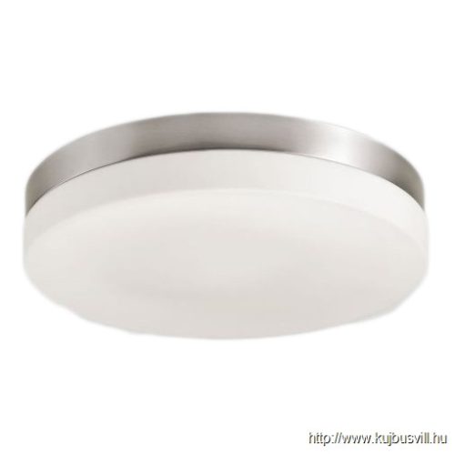 LUXERA 67103 PILLS mennyezet lámpa 3xE27/60W Ø36cm IP44 nikkel satin/fehér