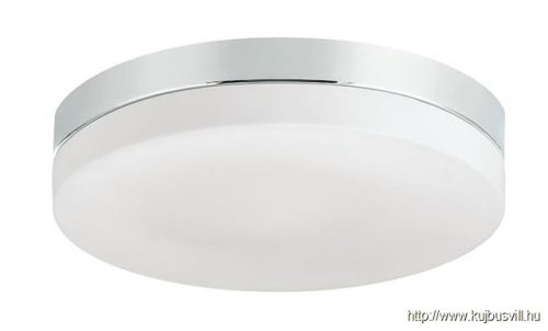 LUXERA 67109 PILLS mennyezet lámpa E27/60W Ø19cm IP44 króm/fehér
