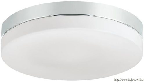 LUXERA 67111 PILLS mennyezet lámpa 2xE27/60W Ø29,5cm IP44 króm/fehér