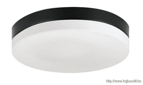LUXERA 67113 PILLS mennyezet lámpa E27/60W Ø19cm IP44 fekete/fehér