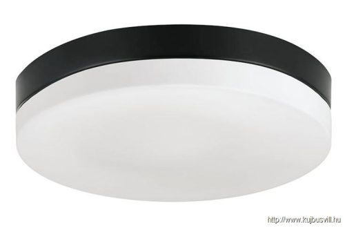 LUXERA 67114 PILLS mennyezet lámpa E27/60W Ø24cm IP44 fekete/fehér