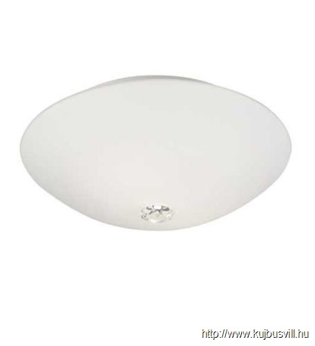 LUXERA 68036 LOX mennyezet lámpa 1xE27/60W Ø23cm IP44 opál/kristály