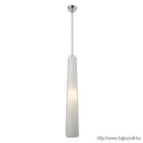   LUXERA 68042 NIOS függeszték E14/60W Ø10cm ↕120cm króm/opál üveg