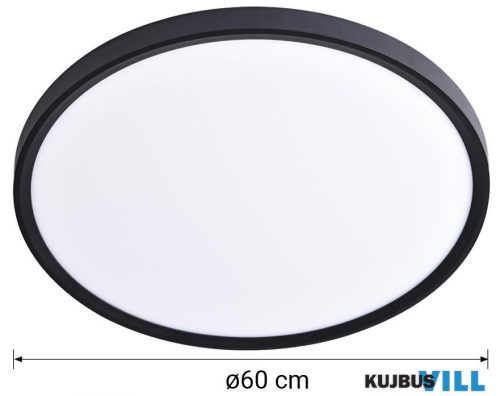 LUXERA 70329 TRIMO LED lámpatest 50W/5400lm Ø60cm CCT 3000-6000K, fekete