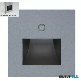   LUXERA 70416 STEP LIGHT LED SUNNY sensor 1W/70lm 4000K ezüst