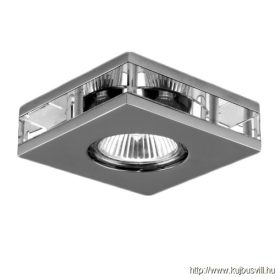  LUXERA 71027 DOWNLIGHT ELEGANT GU10/50W 9x9cm nikkel-satin/crystal