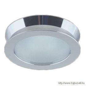   LUXERA 71046 DOWNLIGHT IP GU10/50W Ø8,5cm IP54 króm/frosted üveg