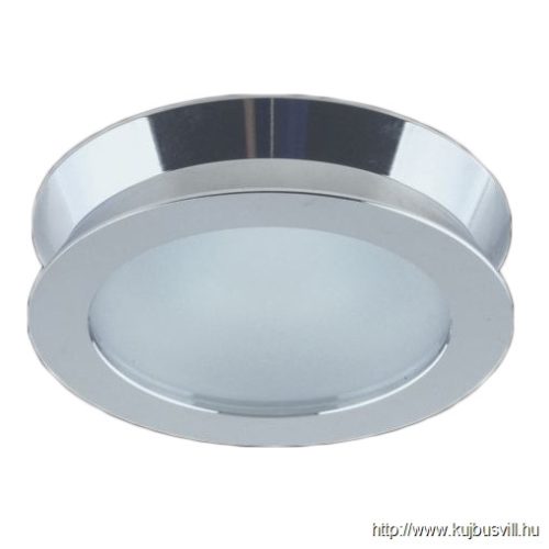 LUXERA 71046 DOWNLIGHT IP GU10/50W Ø8,5cm IP54 króm/frosted üveg