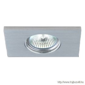  LUXERA 71049 DOWNLIGHT ELEGANT GU10/50W 8x11cm szálcsiszolt alu