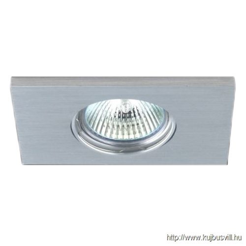 LUXERA 71049 DOWNLIGHT ELEGANT GU10/50W 8x11cm szálcsiszolt alu