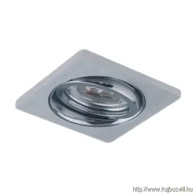   LUXERA 71051 DOWNLIGHT ELEGANT GU10/50W 8,8x8,8cm szálcsiszolt alu/króm