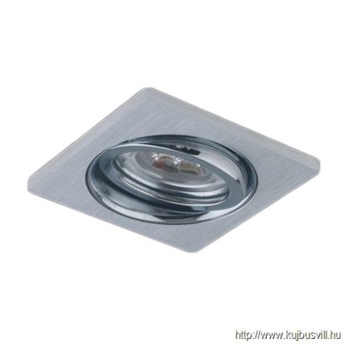 LUXERA 71051 DOWNLIGHT ELEGANT GU10/50W 8,8x8,8cm szálcsiszolt alu/króm