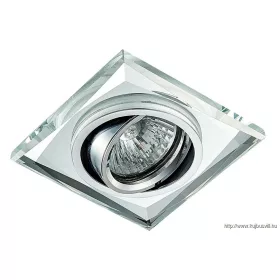 LUXERA 71052 DOWNLIGHT ELEGANT GU10/50W 9x9cm króm/üveg