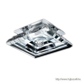   LUXERA 71059 DOWNLIGHT ELEGANT G9/33W 10x10cm króm/áttetsző kristály K9