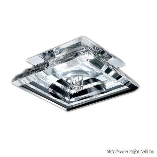 LUXERA 71059 DOWNLIGHT ELEGANT G9/33W 10x10cm króm/áttetsző kristály K9