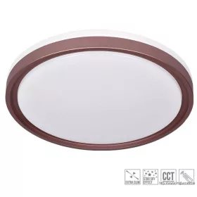   LUXERA 71328 FLOREN LED mennyezet lámpa 33W/4100lm 3000-6500K Ø 41,5cm kávébarna