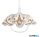 LUXERA 74197A01 LYRA ACRYL I függeszték E27/60W Ø40cm fehér/barna