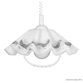   LUXERA 74197C01 LYRA ACRYL II függeszték E27/60W Ø40cm fehér