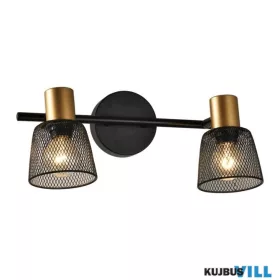 LUXERA 75471 DAYTONA spotlámpa 2xE14/40W fekete/arany