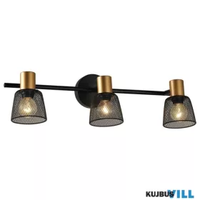 LUXERA 75472 DAYTONA spotlámpa 3xE14/40W fekete/arany