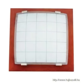   LUXERA 973 GEOMETRICA mennyezet lámpa E27/60W 30x30cm cseresznye
