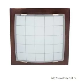 LUXERA 974 GEOMETRICA mennyezet lámpa E27/60W 30x30cm dió