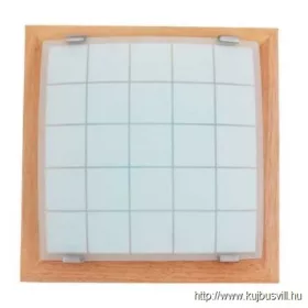   LUXERA 975 GEOMETRICA mennyezet lámpa E27/60W 30x30cm világos fa