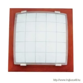   LUXERA 976 GEOMETRICA mennyezet lámpa 2xE27/60W 35x35cm cseresznye