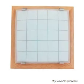   LUXERA 978 GEOMETRICA mennyezet lámpa 2xE27/60W 35x35cm világos fa