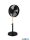 TR R034-32 VIKING ventilátor n/a Stand Fan Metal Wood max. 50W ↕120,5cm Ø45cm matt fekete