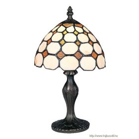 LUXERA 101 TIFFANY asztali lámpa E14/40W Ø20cm